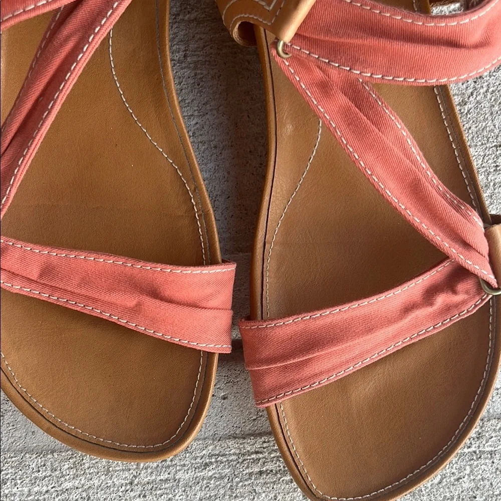 Timberland Earth Keeper Women's Sandals in Coral and Tan - Picture 5 of 9